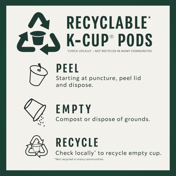 Starbucks K-Cup Coffee Pods, Medium Roast Coffee, Pike Place Roast for Keurig Brewers, 100% Arabica, 4 boxes (96 pods total - Image 5