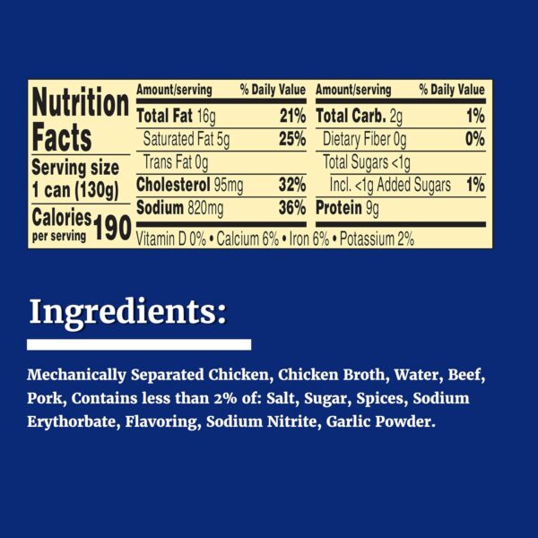 Libby's Vienna Sausage in Chicken Broth, Canned Sausage, 4.6 OZ (Pack of 24) - Image 5