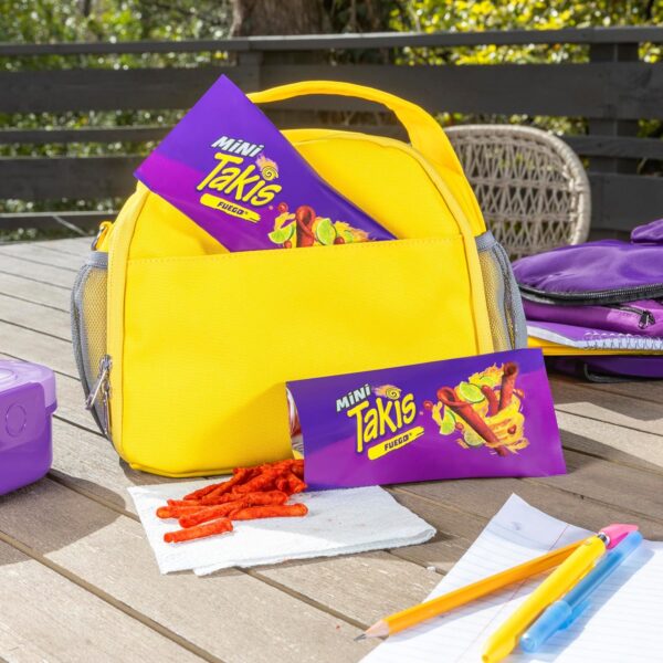 Takis Fuego Mini 25 pc / 1.23 oz Bite Size Multipack, Hot Chili Pepper & Lime Flavored Extreme Spicy Rolled Tortilla Chips - Image 3