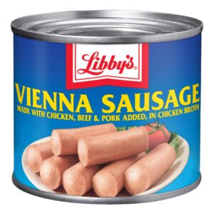 Libby's Vienna Sausage in Chicken Broth, Canned Sausage, 4.6 OZ (Pack of 24)